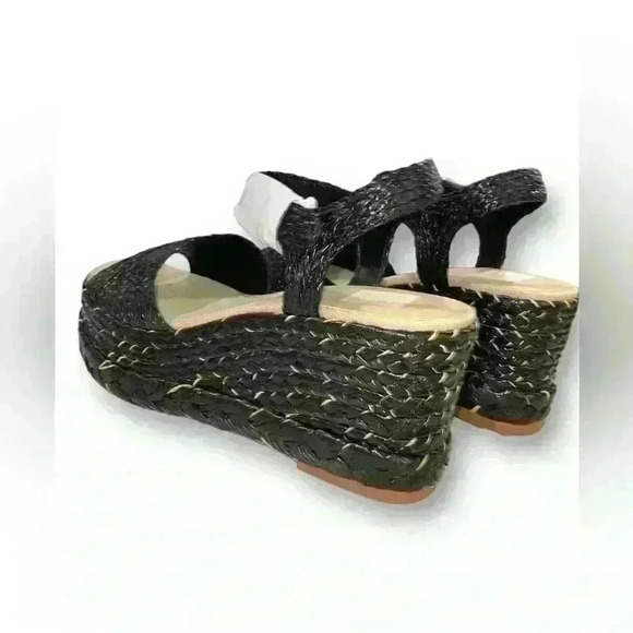 Tiago Wedges COLOR: BLACK RAFFIA Dolce Vita Size 9 NEW - Picture 2 of 9